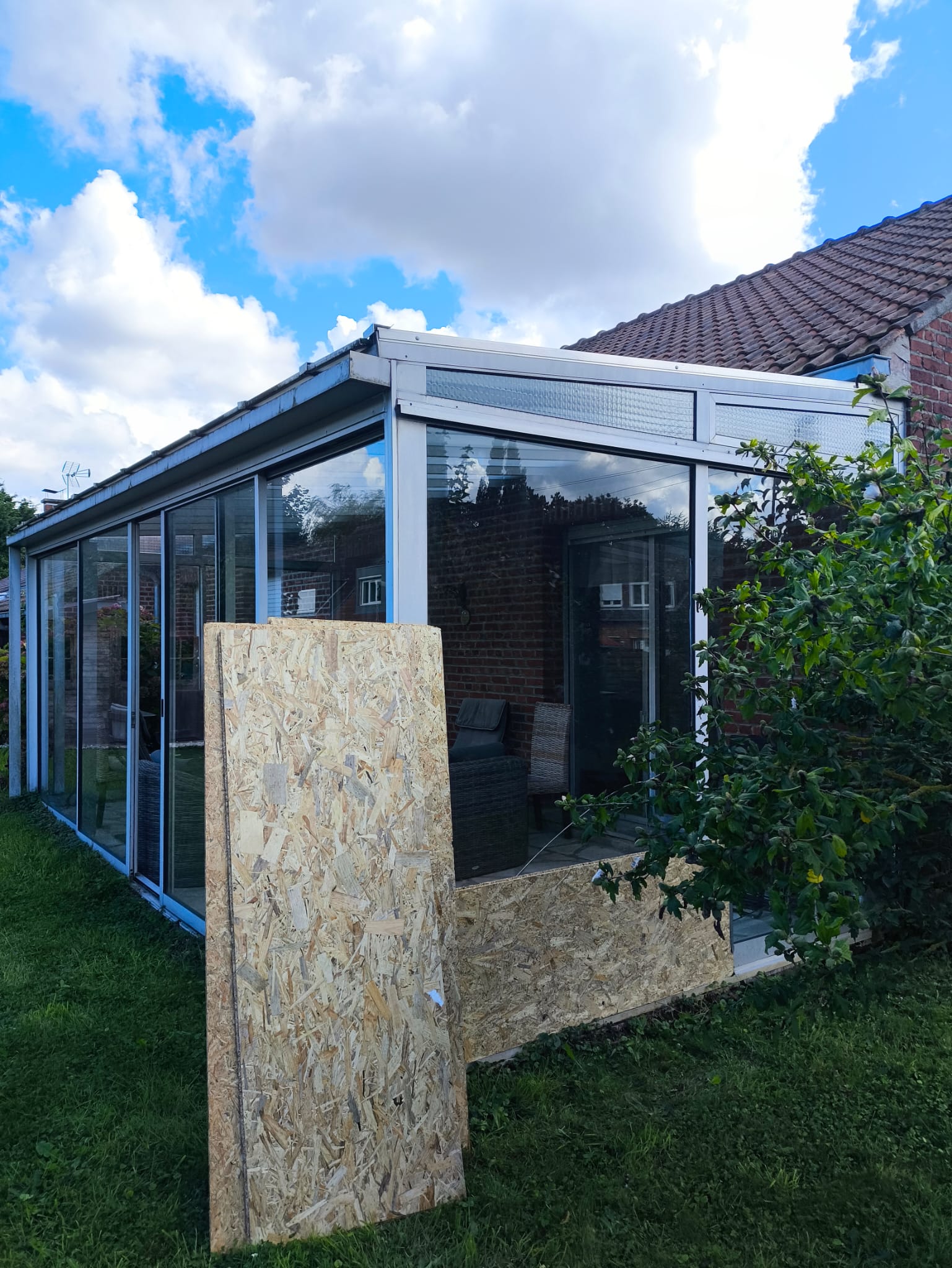 Fermeture provisoire baie vitrée ou fenêtre Lille